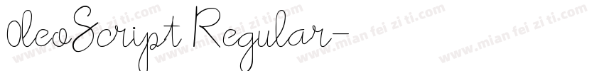0leoScript Regular字体转换